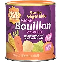 Marigold Swiss Vegetable Vegan Bouillon Powder Reduced Salt 150 g
