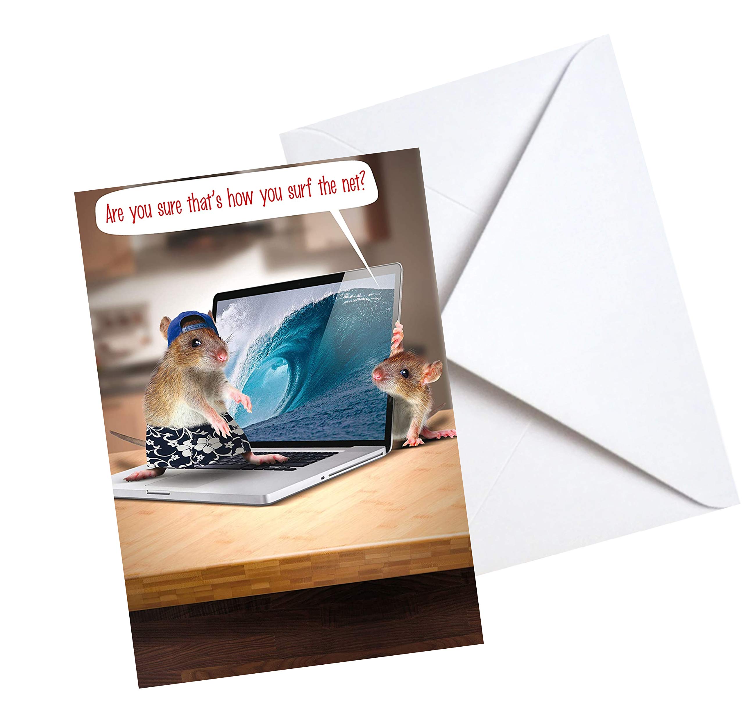 Surf, Open, Greetings Card, 159x235mm