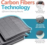 Airlab 3X Thickened Cleaning Cloth 400gsm 12x12 Inch Glass Microfiber Carbon view 2