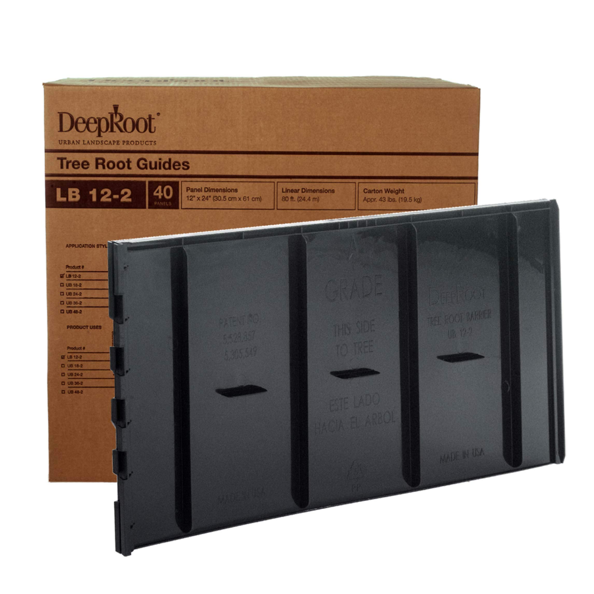 DEEPROOT UB 12-2 31 x 61cm Panel Tree Root Barrier (Carton of 40)