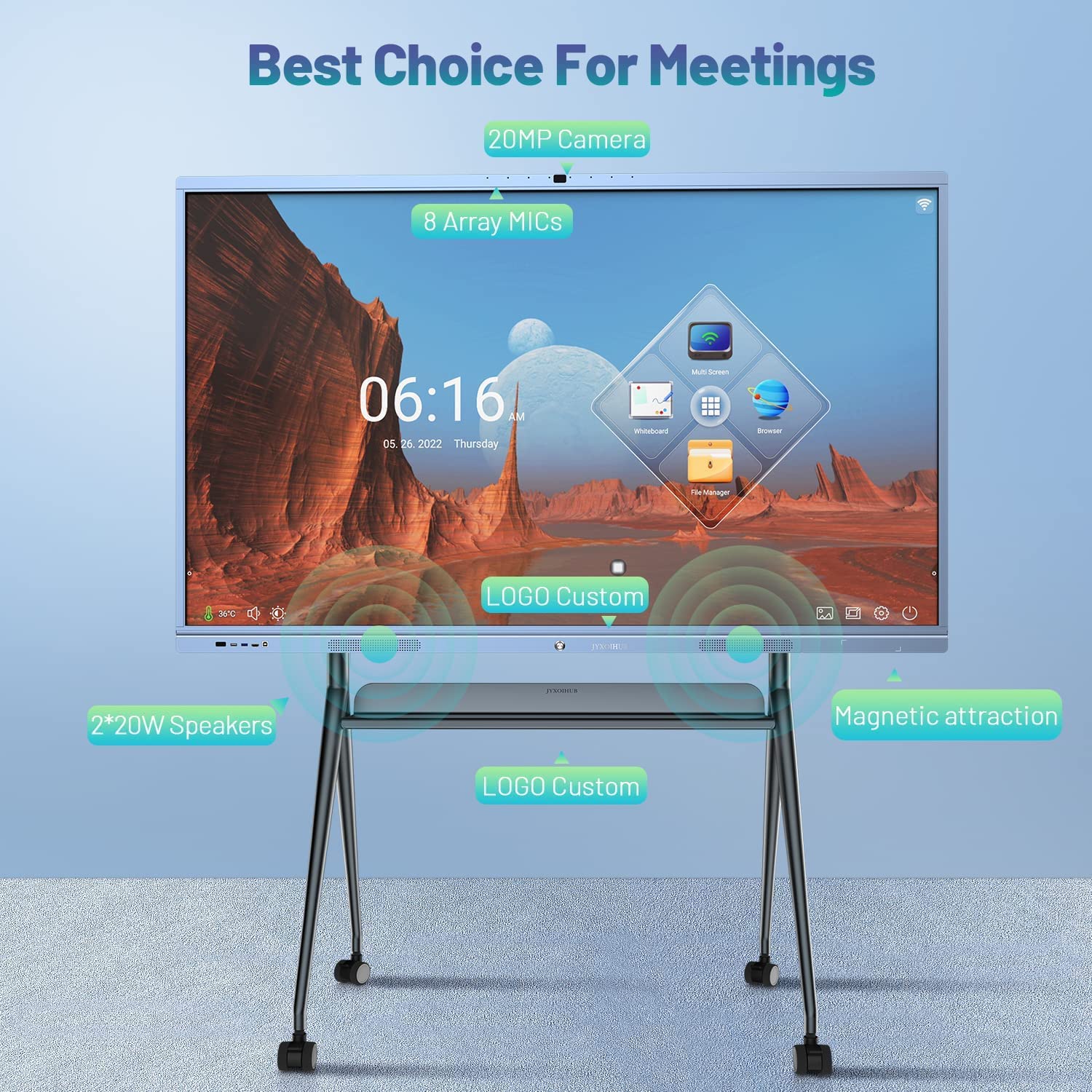 Mua Smart Board 65 Inch Interactive Whiteboard Model JYXOIHUB-1 | 4K ...