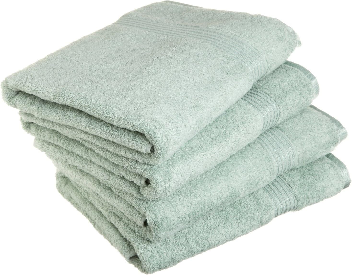 Superior - Juego de Toallas de baño de algodón, Color Verde Salvia, 4