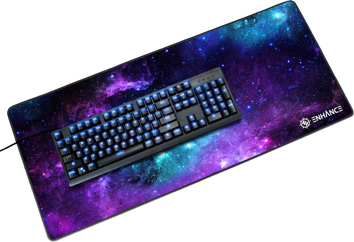 ENHANCE Extended Gaming Mouse Pad, XL Mouse Mat, Desk Accessories, Anti-Fray Stitching and Low-Friction Tracking Surface - Image 5