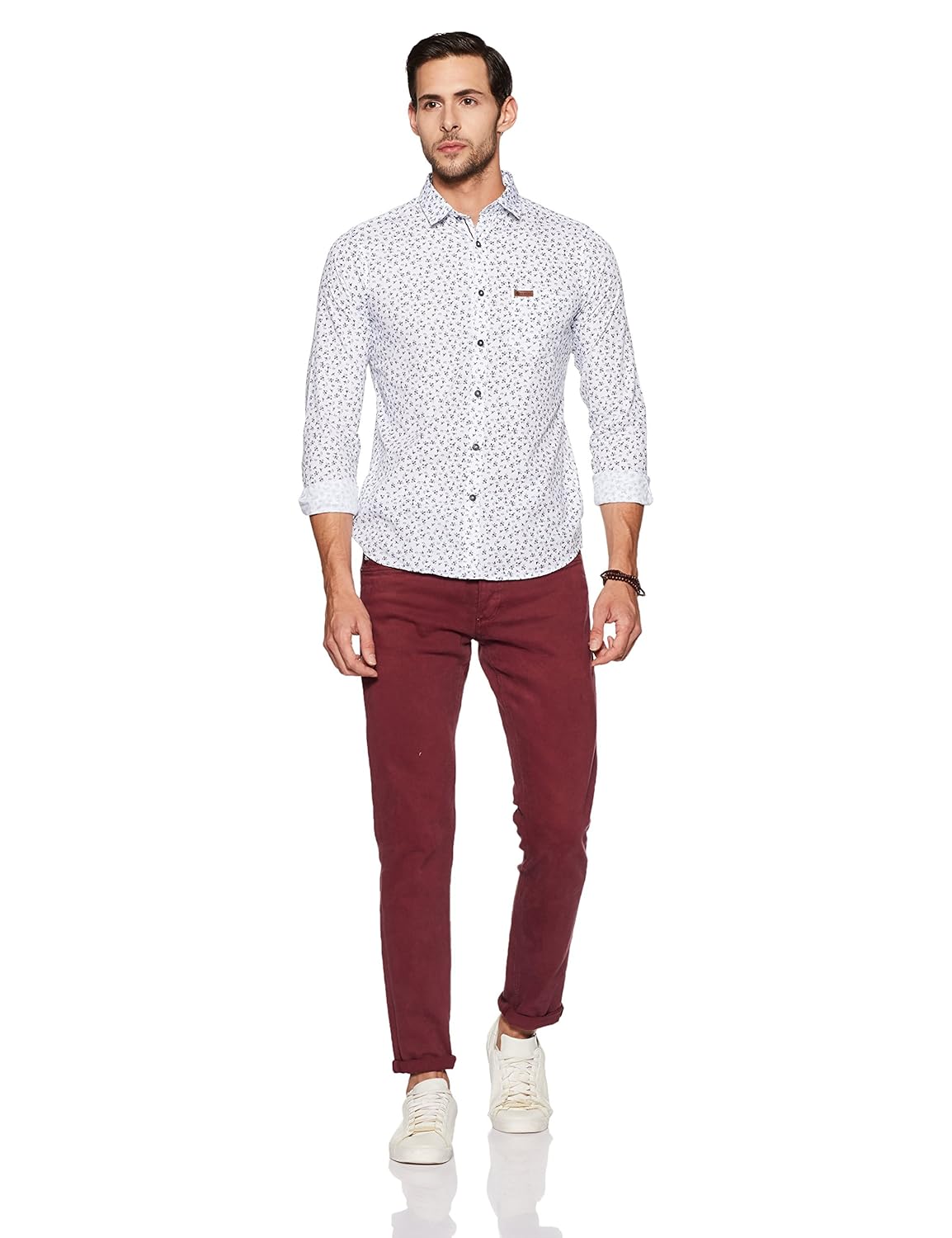 symbol amazon brand men's regular fit casual shirt