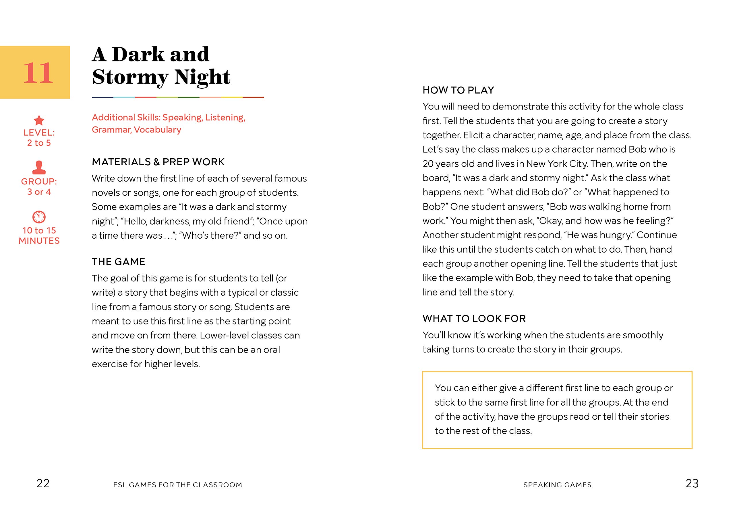 ESL Games for the Classroom: 101 Interactive Activities to Engage Your  Students with Minimal Prep: Michael DiGiacomo: 9781641521093: Amazon.com:  Books