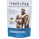 Test-Tea | Testosterone Boosting Herbal Tea for Men | Ginger and Lemongrass Flavor | 20 Pack Bag | with Tongkat Ali, Tribulus Terrestris and Maca Root by Performance Enhancing Teas