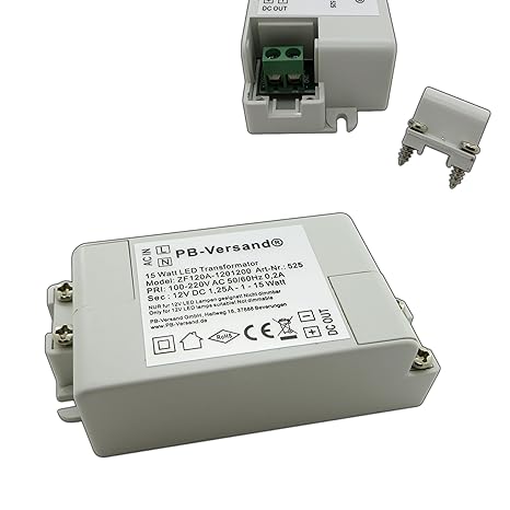 15W LED Leuchmittel Trafo 12V DC 1-15 Watt Netzteil Treiber Transformator Gleichspannung