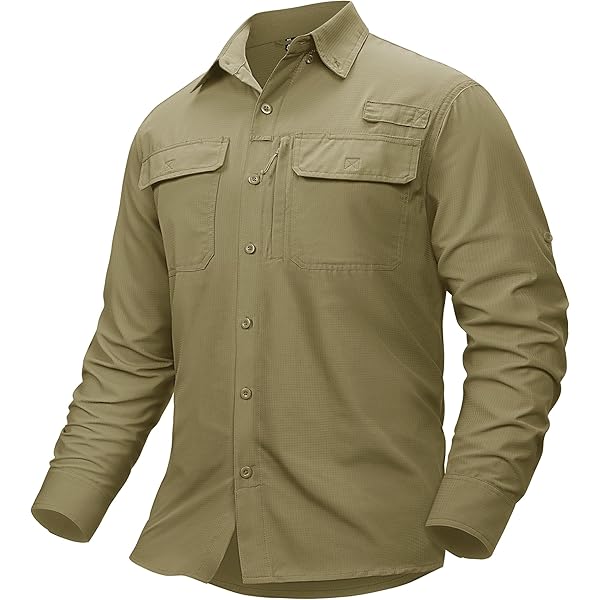 Chemise De Pêche Magellan Pour Homme - Mag Wick Ventilée - Beige - Taille 2XL