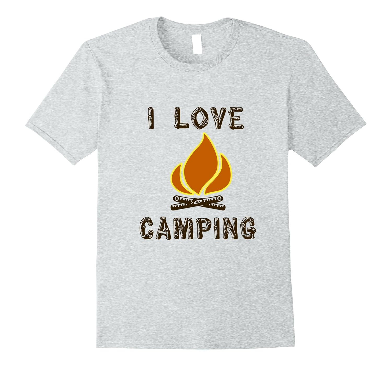 I Love Camping Large Graphic TshirtCD Canditee