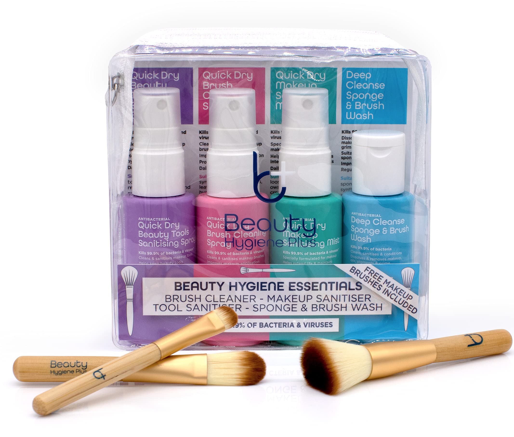 Beauty Hygiene Plus Essentials makeup brush and palette cleaner Antibacterial & Antiviral Quick Dry Conditioning
