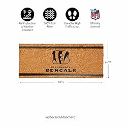 Team Sports America NFL Cincinnati Bengals Coir