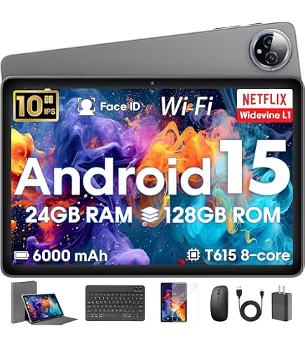 Amazon.com : Hasskya Tablet 10 Inch, Android 15 Tablets with Case