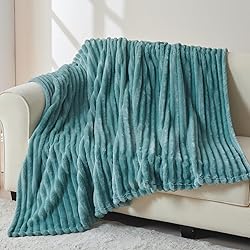 NEWCOSPLAY Super Soft Throw Blanket Light Teal