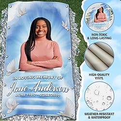 44memory Custom Memorial Grave Blanket Photo