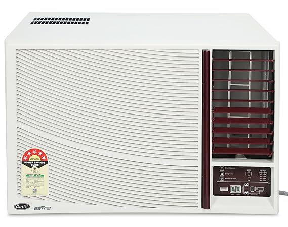 Carrier 1.5 Ton 3 Star Window AC (Copper, CACW18EA3W1, White)
