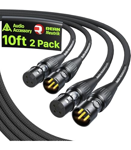 Amazon.com: CANARE L-4E6S Microphone Cable, Quad Core, Black