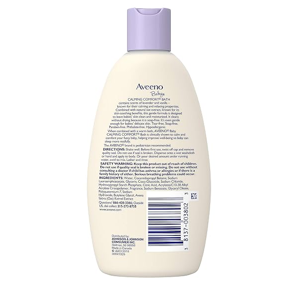 AVEENO BABY CALMING COMFORT BATH LAVENDER AND VANILLA — 8 FL OZ