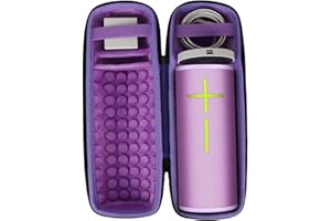 co2CREA Hard Travel Case Replacement for Ultimate Ears UE MEGABOOM 4 MEGABOOM 3 Portable Bluetooth Wireless Speaker (Ultraviolet Purple case for Speaker and Charging Dock)