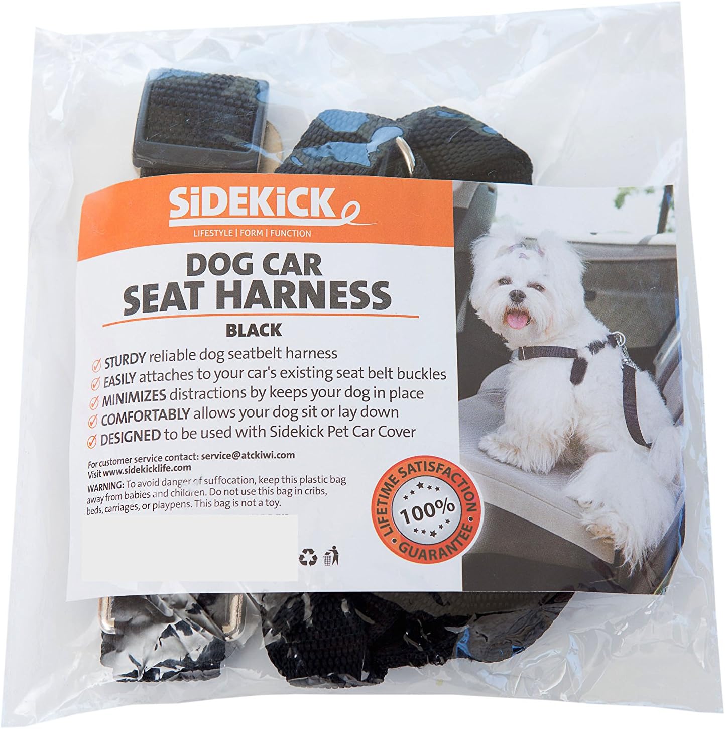 Ceinture Harnais Laisse De Sécurité Pour Chien Taille M