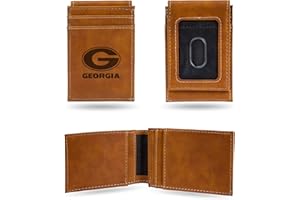 Rico Industries NCAA Laser Engraved Front Pocket Wallet - Compact/Comfortable/Slim
