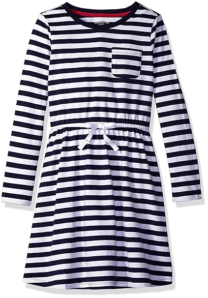 Amazon Essentials Girl’s Long-Sleeve Elastic Waist T-Shirt Dress