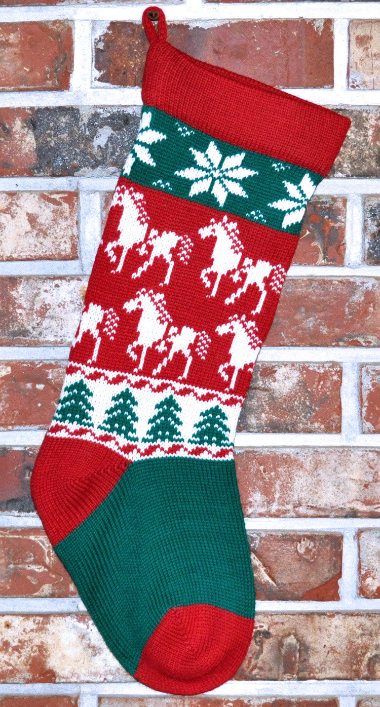 Horses Christmas Stocking Medium