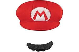 DISGUISE Super Mario Bros. Mario Adult Costume Hat & Mustache One Size