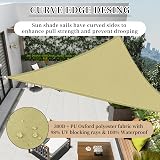 RICHIE Sun Shade Sail Triangle 5x5x5m Waterproof 98% UV Block with Rope view 2