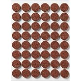 Nogeqi 48Pcs Small Felt Pads for Chairs Table Leg and Doors 1/2 Inches Diameter Small Felt Pads Door Bumpers for Furniture Feet Protect Your Hardwood Floors
