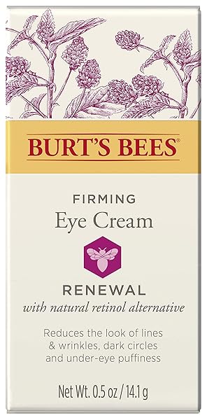 BURT’S BEES RENEWAL SMOOTHING EYE CREAM, FIRMING EYE CREAM, 0.58 OUNCE