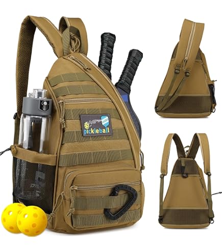 ZOEA Sac à Dos De Pickleball – 4 Raquettes, 15″ Laptop, Porte-bouteille, Crochet Clôture – Bretelles Réversibles, étanche – Homme Femme