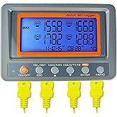 Digital 4 Channel Thermocouple Thermometer Temperature Recorder Data Logger AZ Instruments Multi Channel K Type Thermometer T