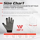 WFX Mens Work Gloves Padded Knuckles Touchscreen Rigger Breathable Red L view 6