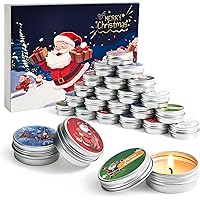 Moyel Christmas Candles Advent Calendar 2025 Fun 24 Days Scented Candles Advent Calendar for Women Adults Funny Christmas Cou