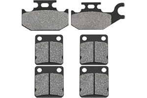 OuYi Motorcycle Front and Rear Brake Pads Compatible with YAMAHA Kodiak 450 YFM450 2003-2004 Wolverine 450 YFM 450 2006-2010 