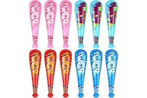Supervitae 12 Pcs Pow Inflatable Baseball Bats Inflatable Bat Birthday Party Favors Baseball Party Decorations Prizes for Sports Theme Carnival Supplies (Novelty Style)