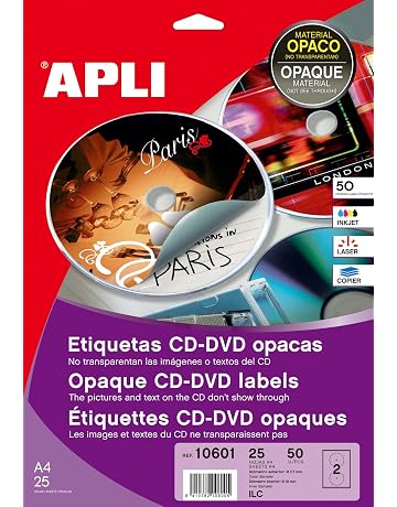 Amazon.es: Etiquetas para CD y DVD: Oficina y papelería