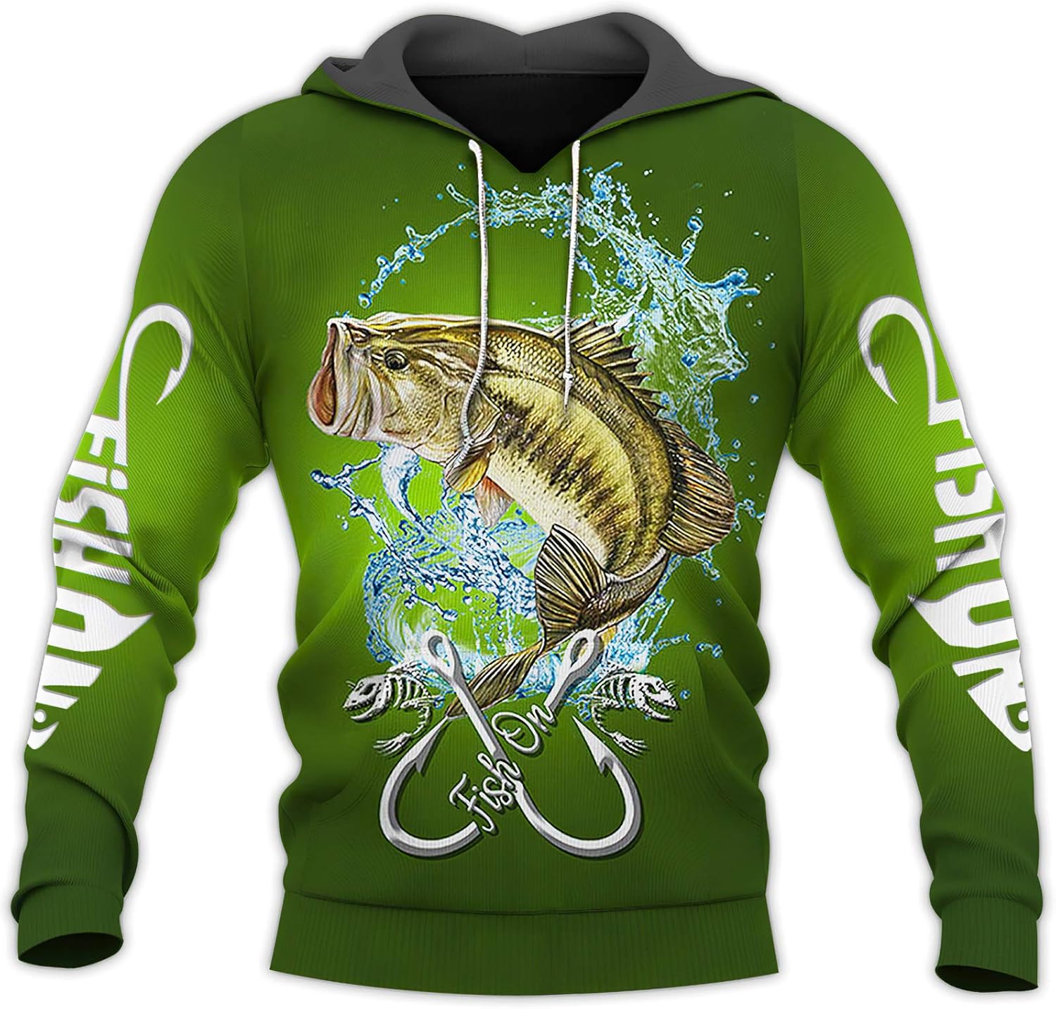 3d fishing hoodies