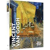 Pomegranate 500-Piece Puzzle for Adults, Vincent Van Gogh's Night Caf&eacute; | Matte finish, snug fit, 18x24" jigsaw puzzle, large-piece puzzle, famous art history, Van Gogh Terrace of a Caf&eacute; at Night
