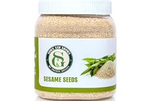 SOWNANDGROWN Sown and Grown White Sesame seeds- 2lb, 32oz | Whole White Sesame Seeds Bulk, Perfect for Noodle Dishes, Sushi and Tahini