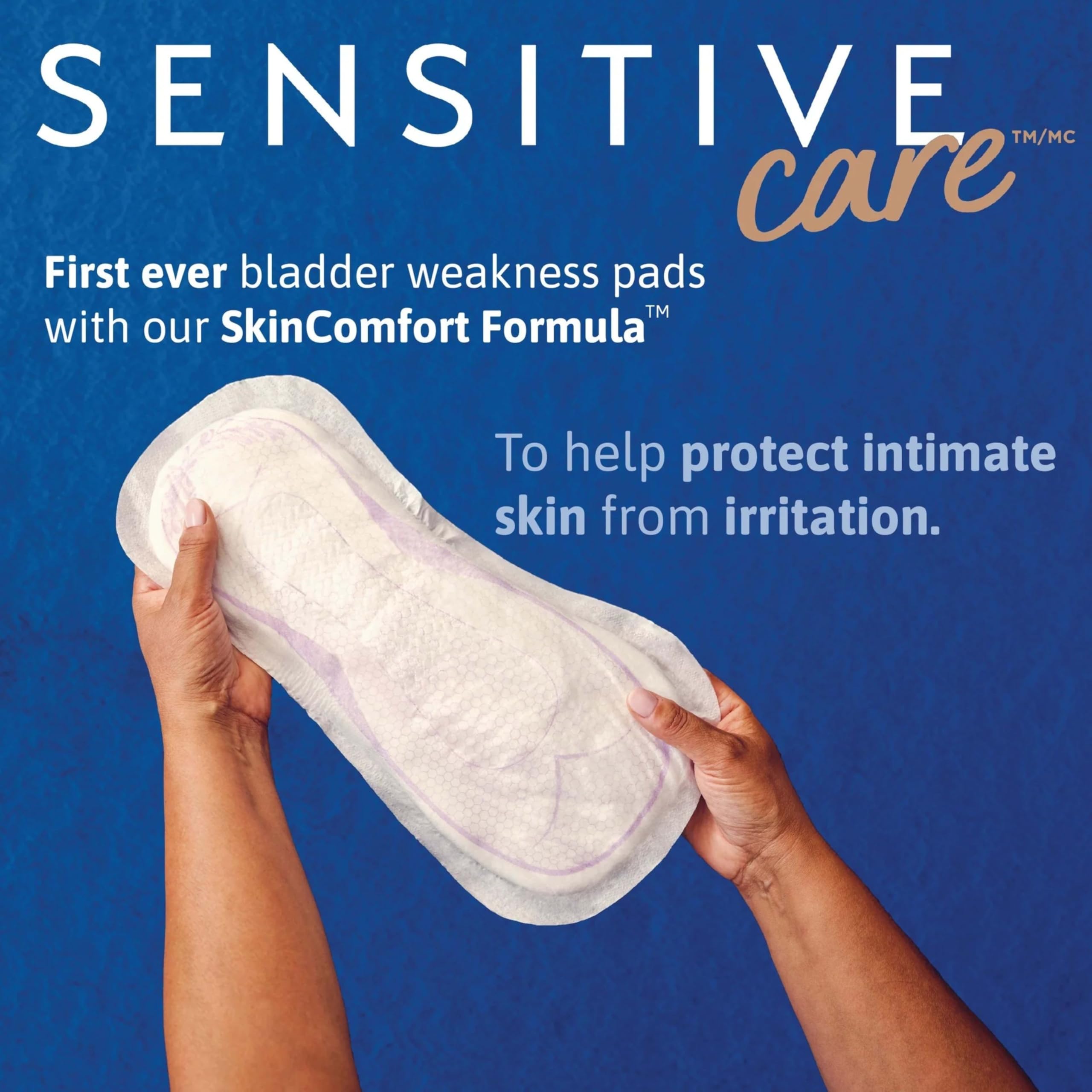 TNA Sensitive Care Incontinence Pads, Bladder Control, Postpartum for Women, Overnight Absorbency, Extra Coverage, 135 Count