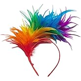 GYBZZR 1920s Feather Headband 2pcs Fascinator Headpiece for Halloween Christmas Tea Party Carnival Gatsby Women Headband