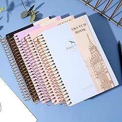 Hardcover Sketchbook for Drawing 120 Sheets 5x7