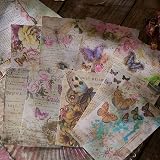 LUVDECO 100 Pcs Butterfly Patterned Craft Paper for Scrapbooking & DIY view 4