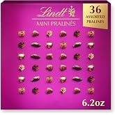 Lindt Mini Pralines Assorted Chocolate Candy Gift Box, 6.2 oz.