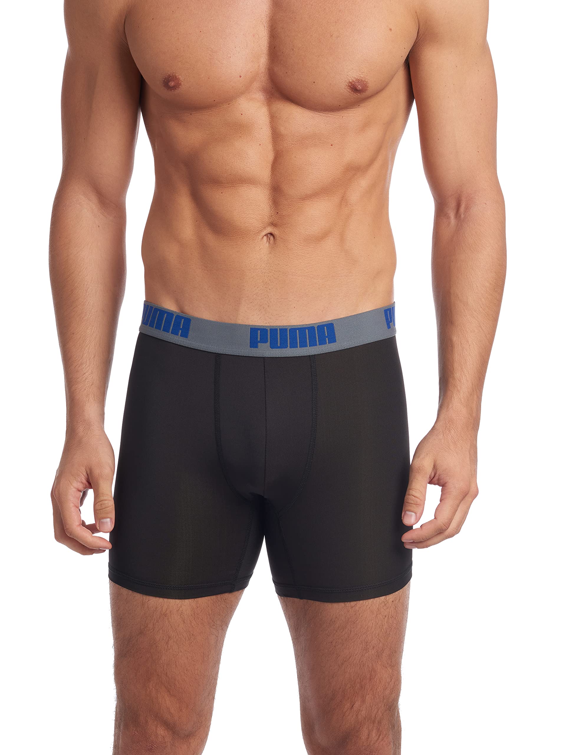 PUMA Men's 3 Pack Performance Boxer Briefs