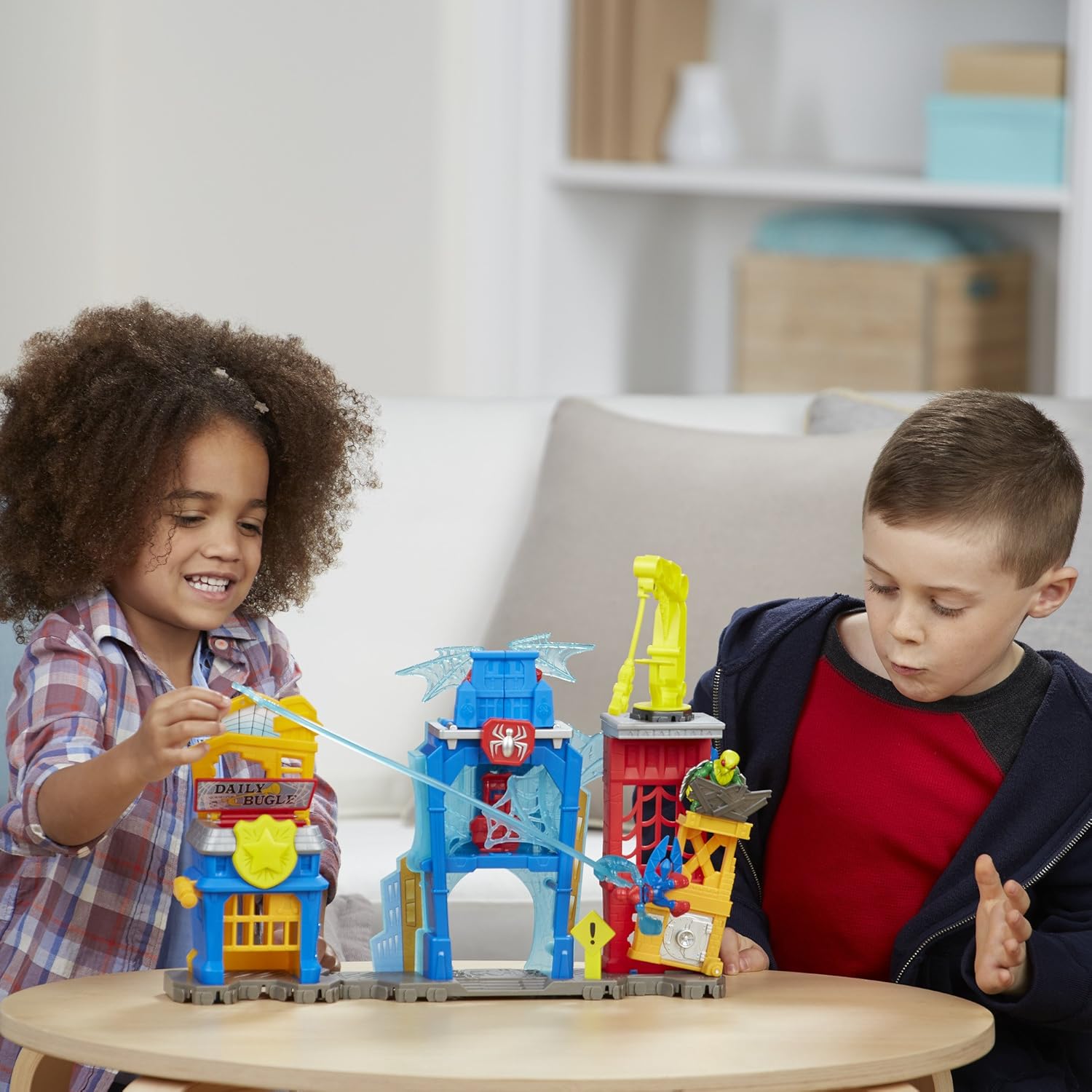 spider man web quarters playset