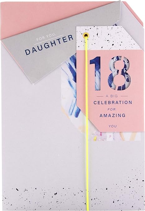 Hallmark Biglietto Di Auguri Per Il 18 Compleanno Della Figlia Design A Strati Con Origami Amazon It Cancelleria E Prodotti Per Ufficio