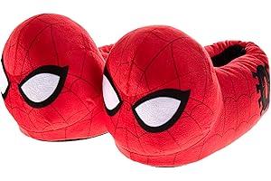 Josmo Marvel Avengers Slippers for Boys Indoor House Shoes Cozy Plush Kids Slippers Captain America Hulk Thor IronMan Sizes 11-13 Little Kid 1-5 Big Kid 7-14 Adults