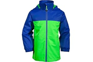 NORDOIS Kids Outdoor Rain Jackets Cartoon Waterproof Hooded Boys Girls Spring Jackets Lightweight Jackets